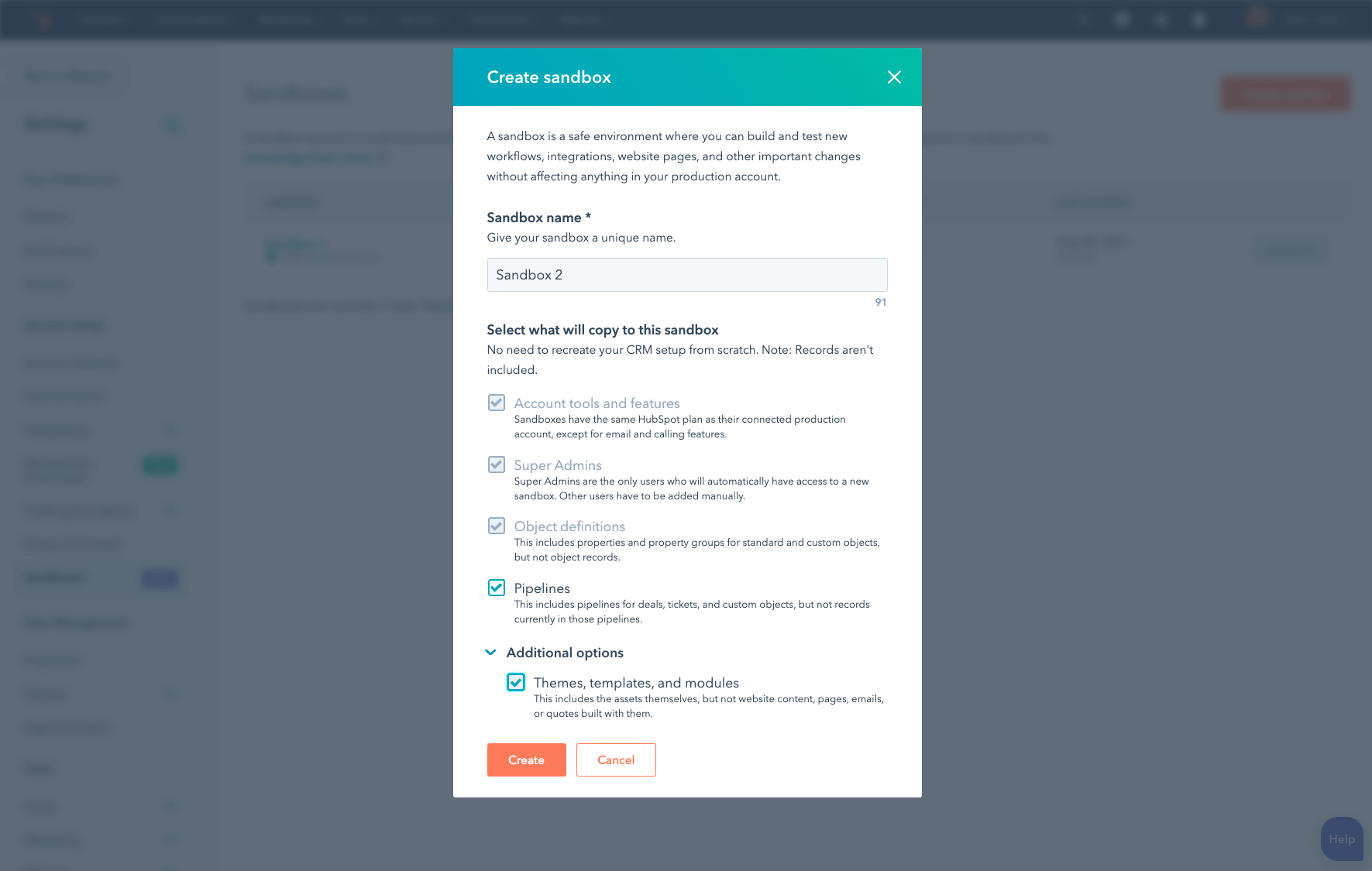 Sandbox Software HubSpot